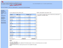 Tablet Screenshot of corncalc.com